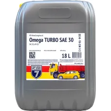 Олива моторна 7FLAGS OMEGA TURBO 30 API CD каністра 20л ПЕ