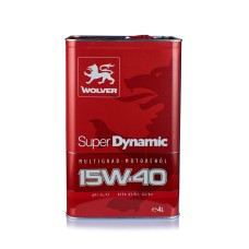 Олива моторна WOLVER SUPER DYNAMIC 15W-40  каністра 4л жерсть