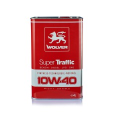 Олива моторна WOLVER SUPER TRAFFIC 10W-40  каністра 4л жерсть