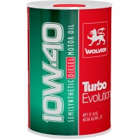 Олива моторна WOLVER TURBO EVOLUTION 10W-40  каністра 1л жерсть