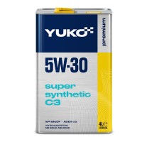 Олива моторна YUKO SUPER SYNTHETIC C3 5W-30 API SN/CF каністра 4л жерсть