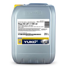 Олива моторна YUKO MEGA HD LDF-3 10W-40 API CF-4 17,5кг каністра 20л ПЕ