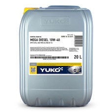 Олива моторна YUKO MEGA DIESEL 10W-40 API CI-4/SL 17,5кг каністра 20л ПЕ