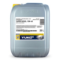 Олива моторна YUKO SUPER DIESEL 15W-40 API CF-4/SJ 17,5кг каністра 20л ПЕ