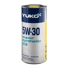 Олива моторна YUKO SUPER SYNTHETIC C3 5W-30 API SN/CF каністра 1л жерсть