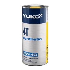 Олива для малих чотирьохтактних бензинових двигунів YUKO SYNTHETIC 4Т 5W-40 API SN каністра 1л жерсть
