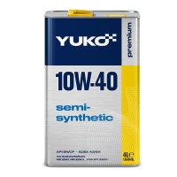 Олива моторна YUKO SEMISYNTHETIC 10W-40 API SN/CF каністра 4л жерсть