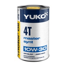 Олива YUKO MASTER SYNT 4Т 10W-30 API SL/CF каністра 0,6л жерсть