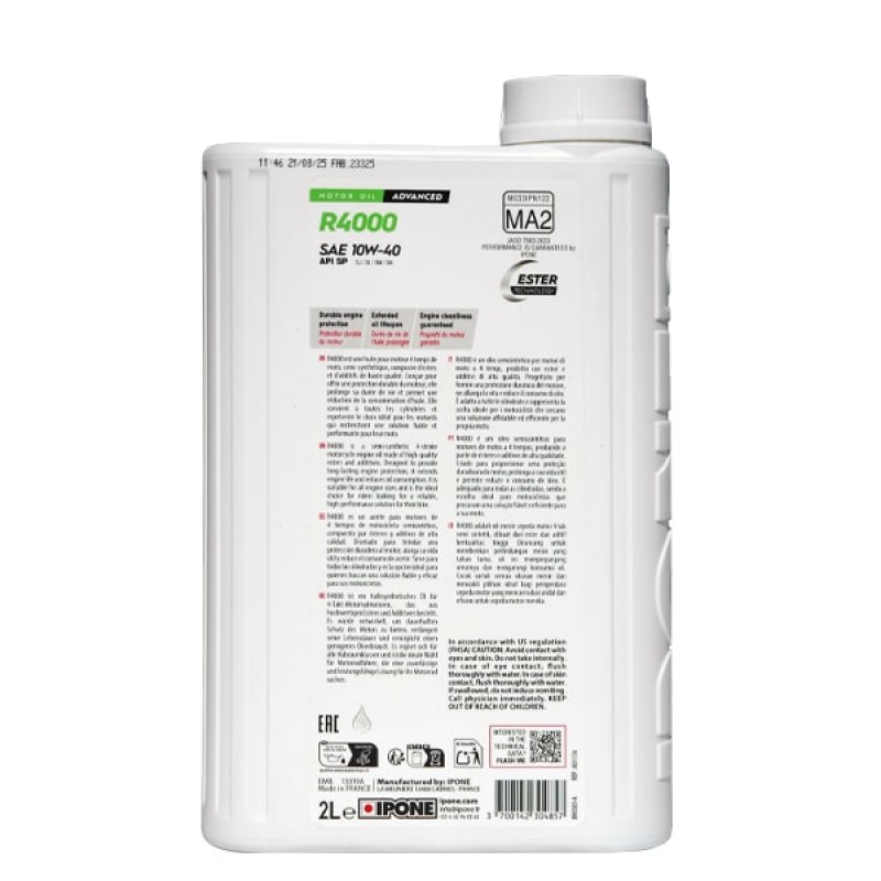 IPONE R4000 RS 10W-40 4T 2л. 801134