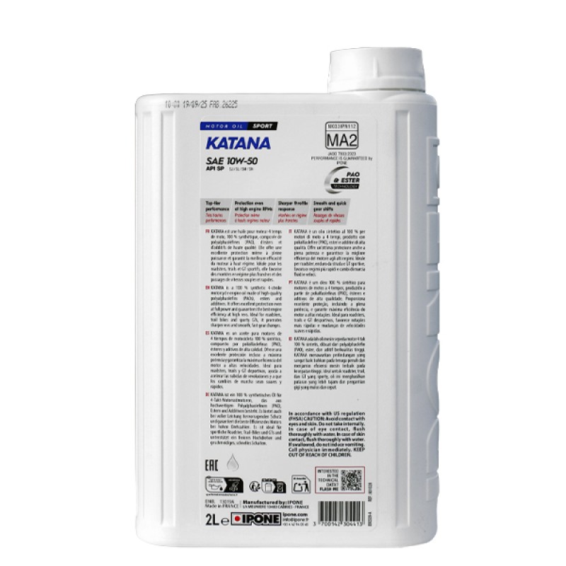 IPONE KATANA 10W-50 2л.  801028