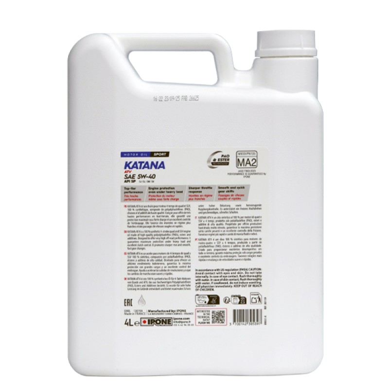 IPONE Katana ATV 5W-40 4T 4л. 800164