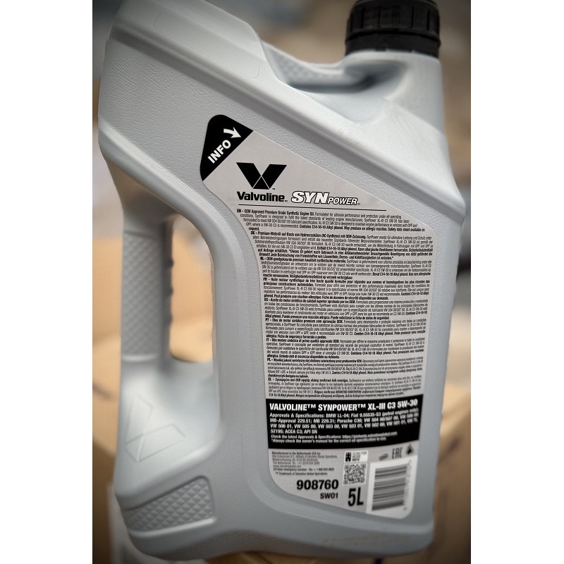 VALVOLINE Synpower XL-III C3 5W-30 5л.  872375