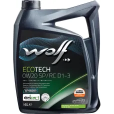 WOLF ECOTECH 0W-20 SP/RC D1-3 4л.