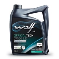WOLF OFFICIALTECH 0W-20 IL D1 5л.