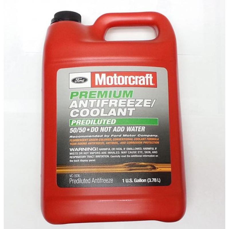 Ford Motorcraft Premium Prediluted Antifreeze (-37C, зелёный) 3,78л.