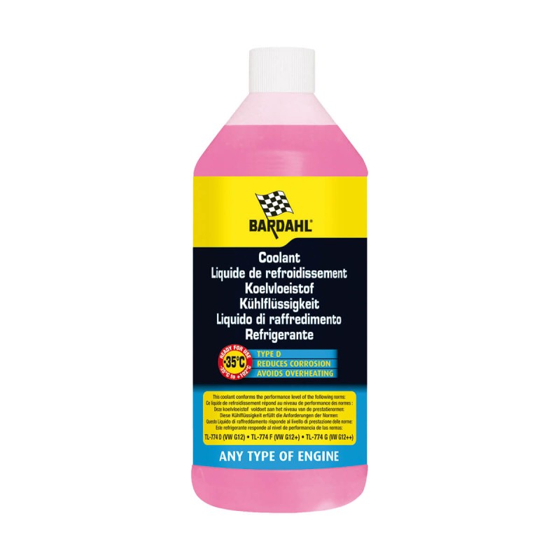 Антифриз G12+ (-35) BARDAHL LIQUIDE DE REFROIDISSEMENT ROUGE червоний 1л.