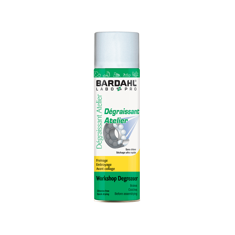 Очищувач та знежирювач деталей аер. WORKSHOP DEGREASER BARDAHL 0,5л.