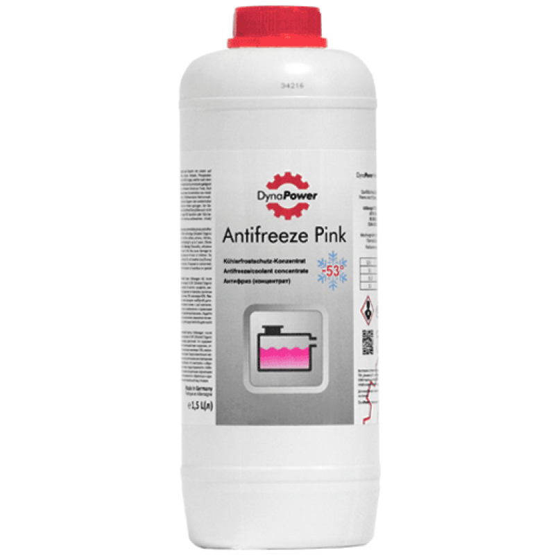 DynaPoWer Antifreeze Pink (-53C, розовый) 1,5л.