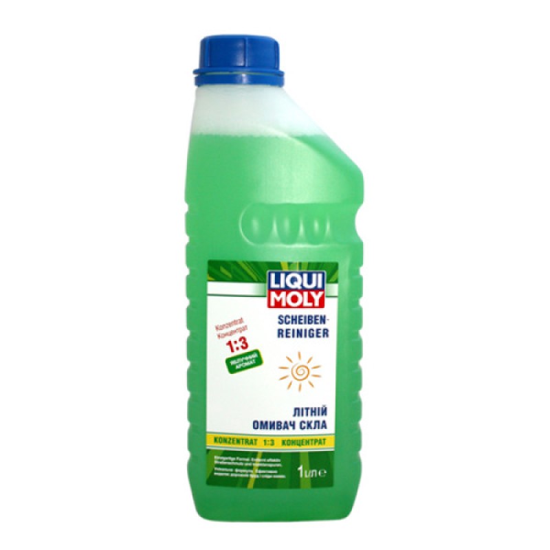 LIQUI MOLY Літній омивач скла Scheiben-Reiniger із запахом яблука (концентрат 1:3) 1л.