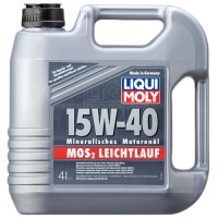 Мінеральна моторна олива - Liqui Moly MoS2 Leichtlauf SAE 15W-40   4л. Безкоштовна доставка.