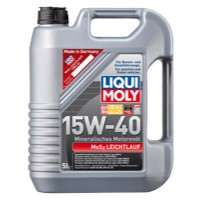 Мінеральна моторна олива - Liqui Moly MoS2 Leichtlauf SAE 15W-40 5л. Безкоштовна доставка.