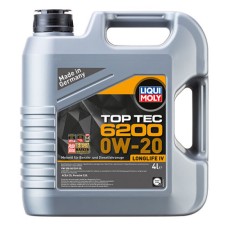 Синтетична моторна олива - Liqui Moly Top Tec 6200 0W-20 4л. Безкоштовна доставка.